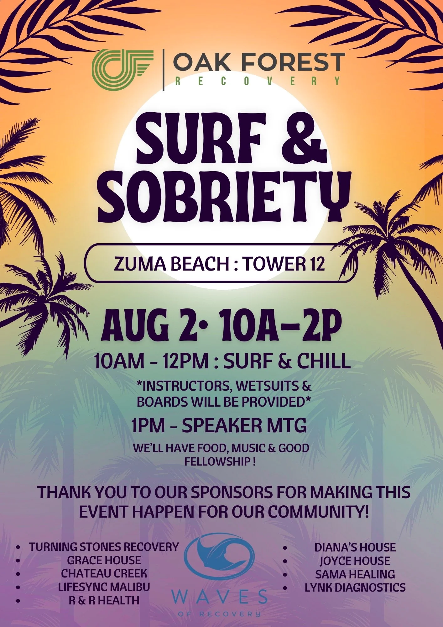 Surf & Sobriety - Community Group Surf