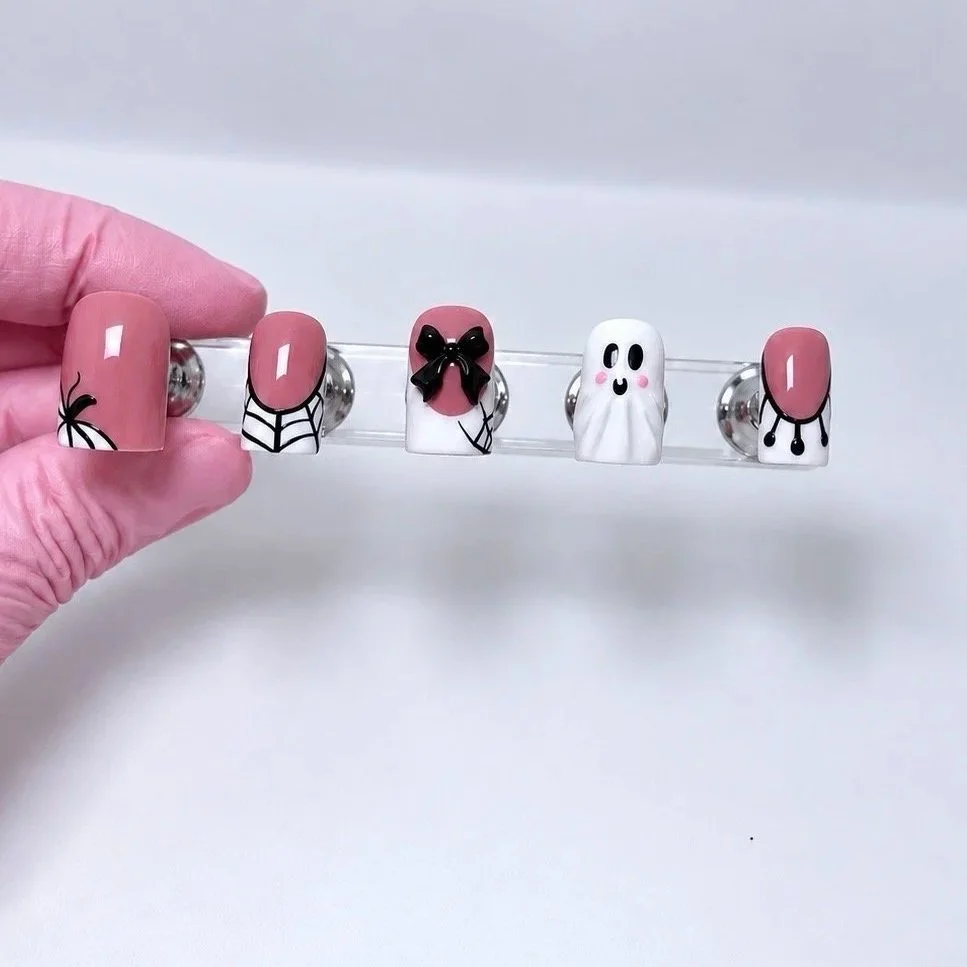 Boo'd Up 3D Ghost Press-On Nails