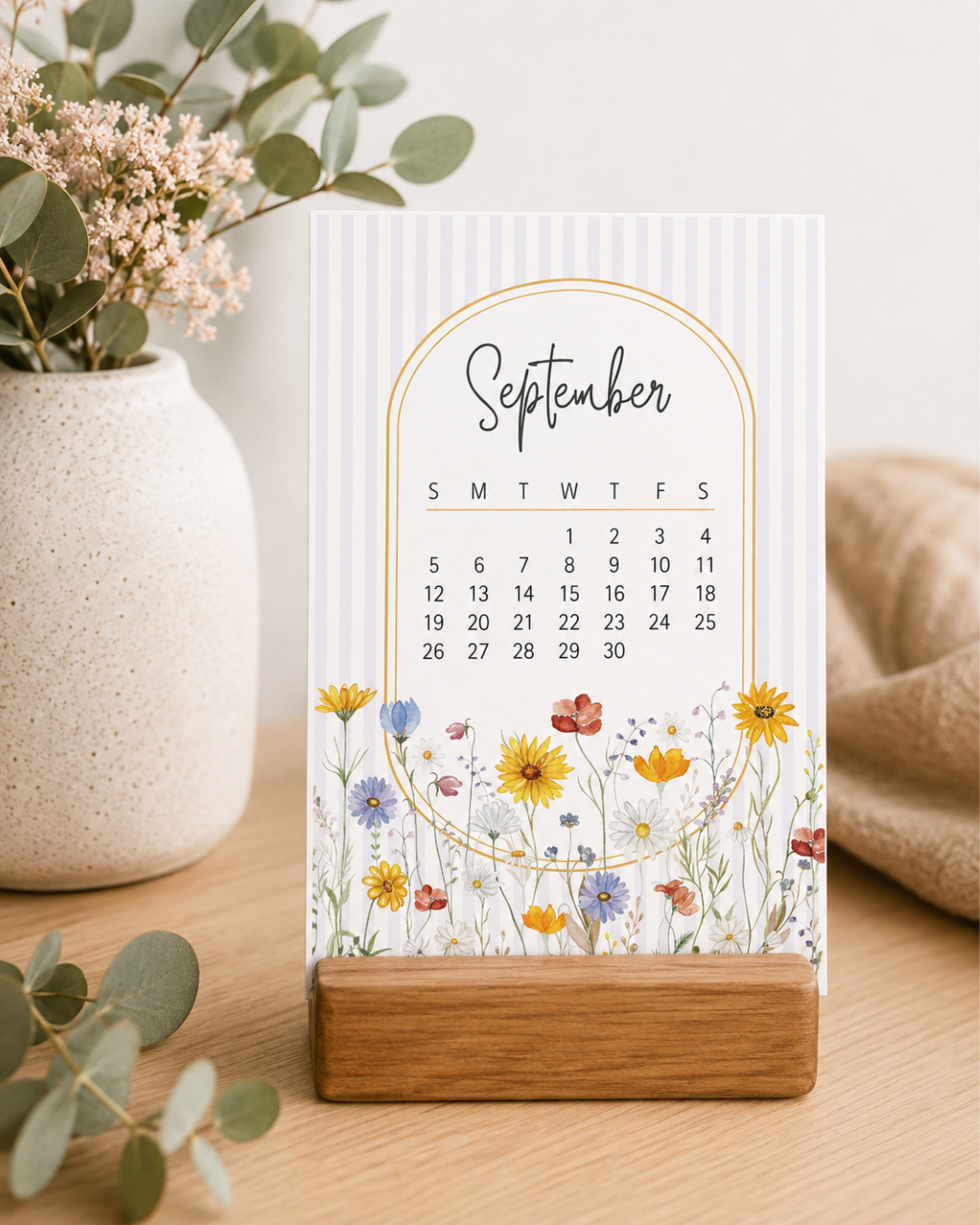 Wildflowers  2027 Desk Calendar