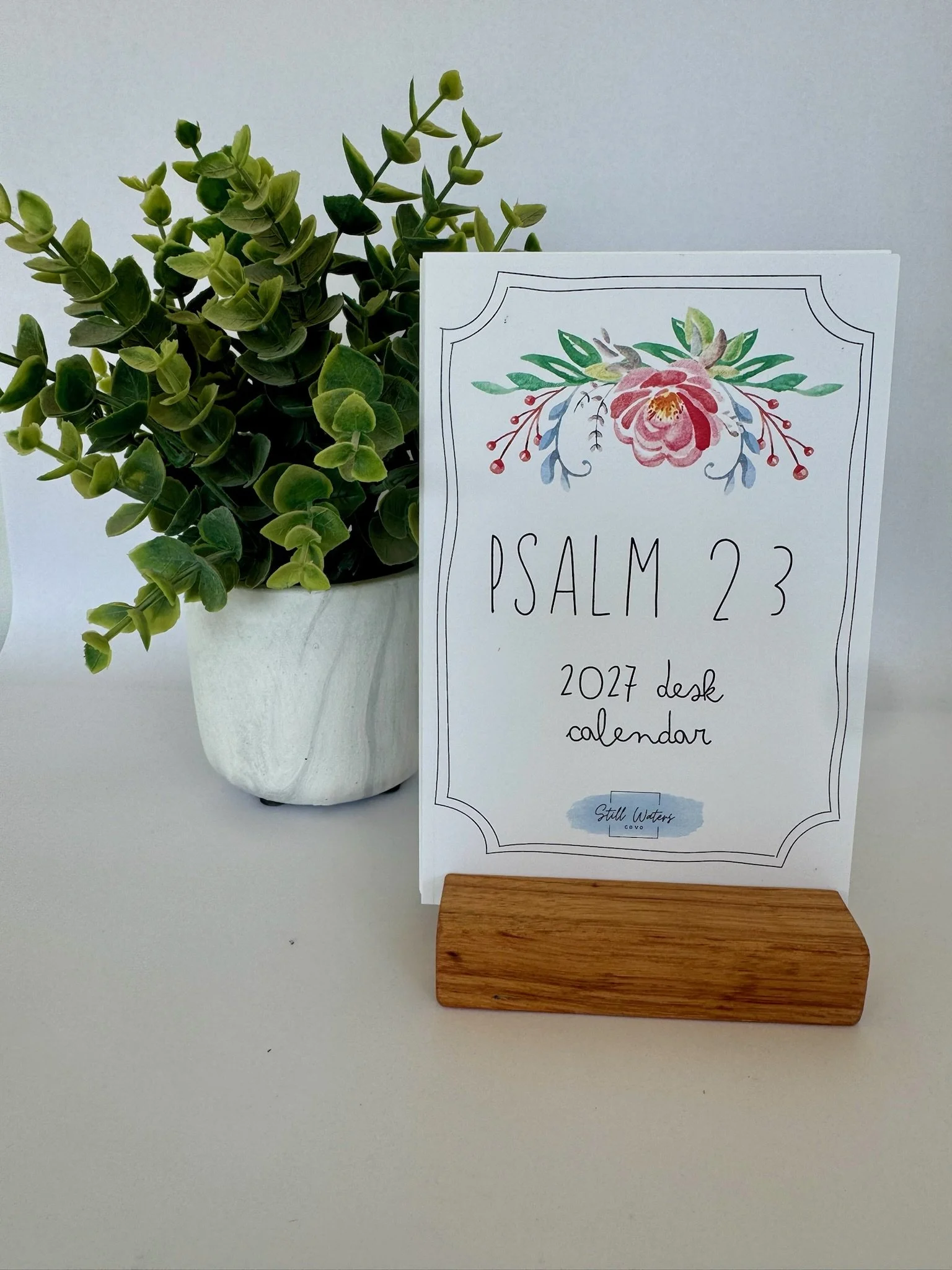 Psalm 23 2027 Desk Calendar