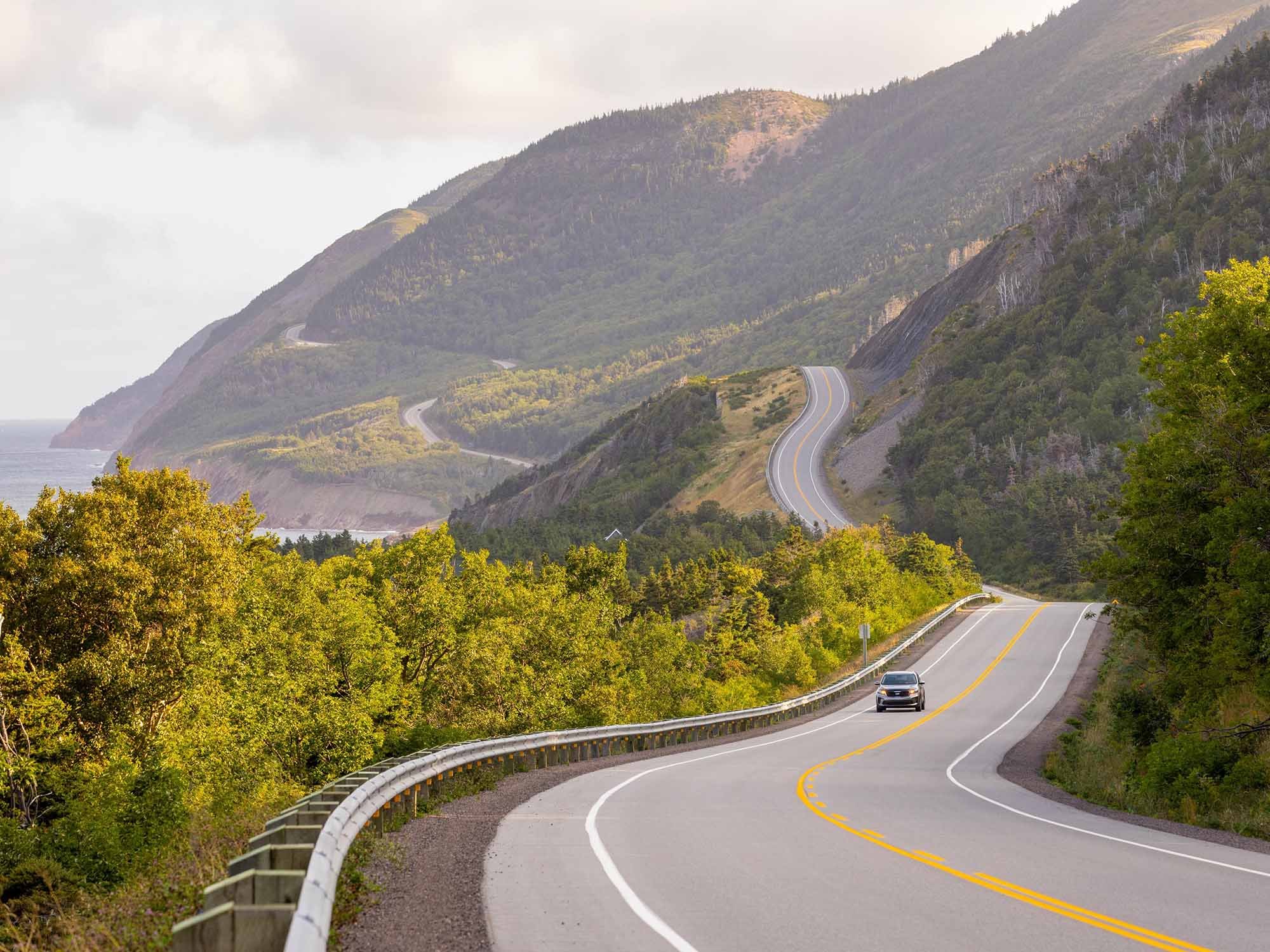 Driving on Cape Breton Island 