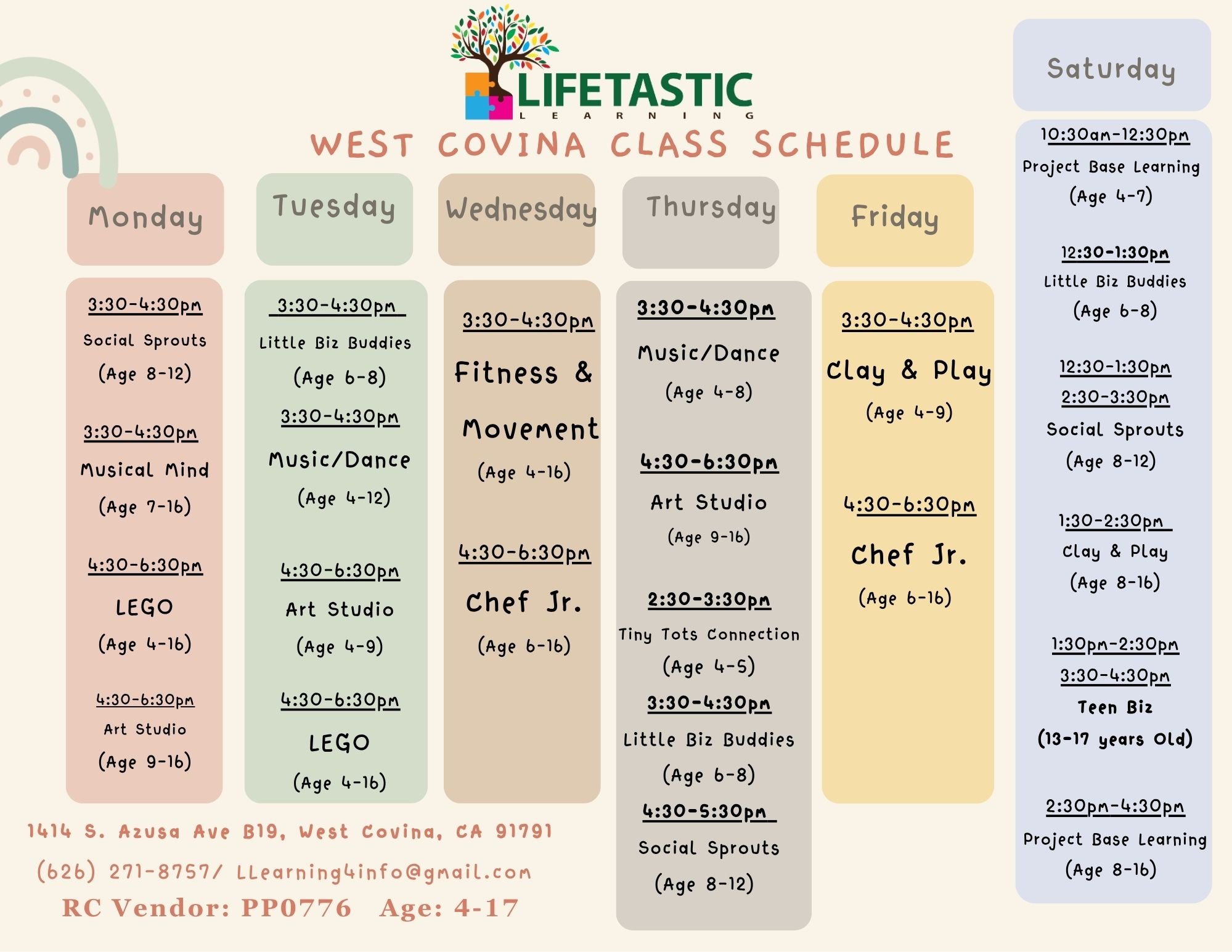 Winter / Spring Classes — Lifetastic Learning
