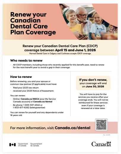Renew for Canada Dental Care Plan