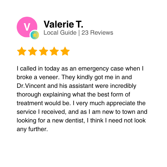 Google Business Review by Valerie T.