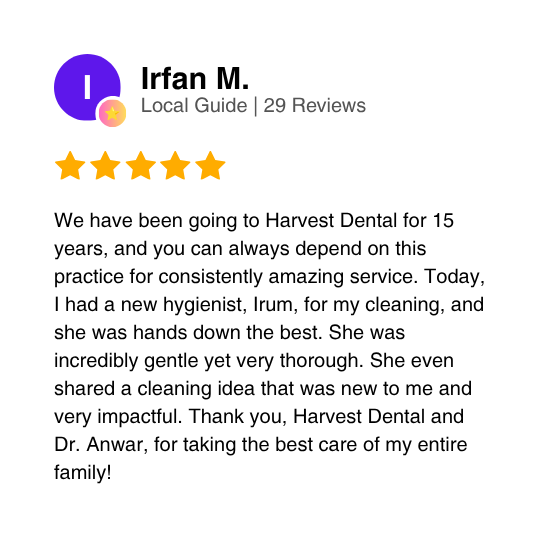 Google Business Review by Irfan M.