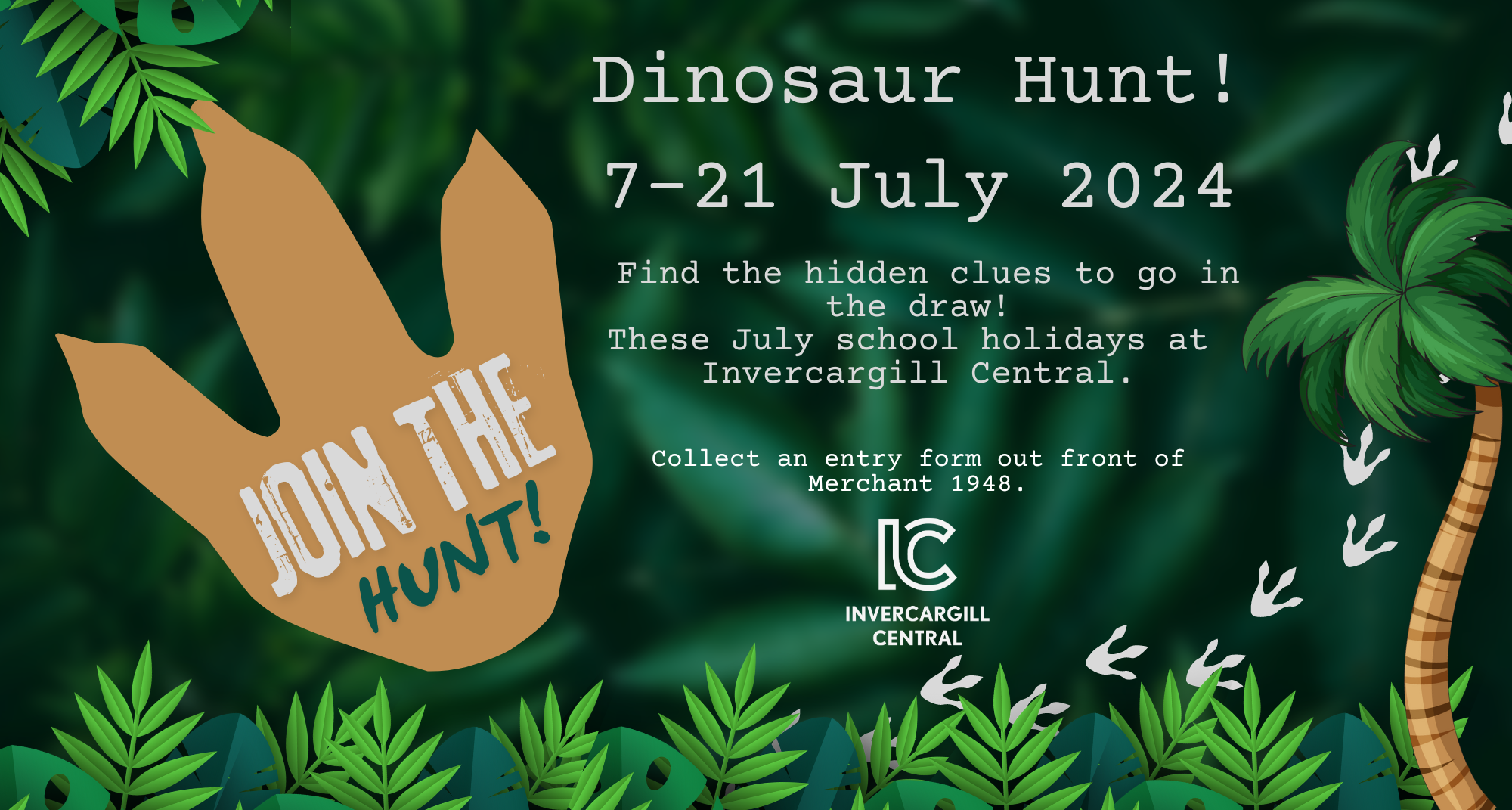 School Holiday Dinosaur Hunt at Invercargill Central