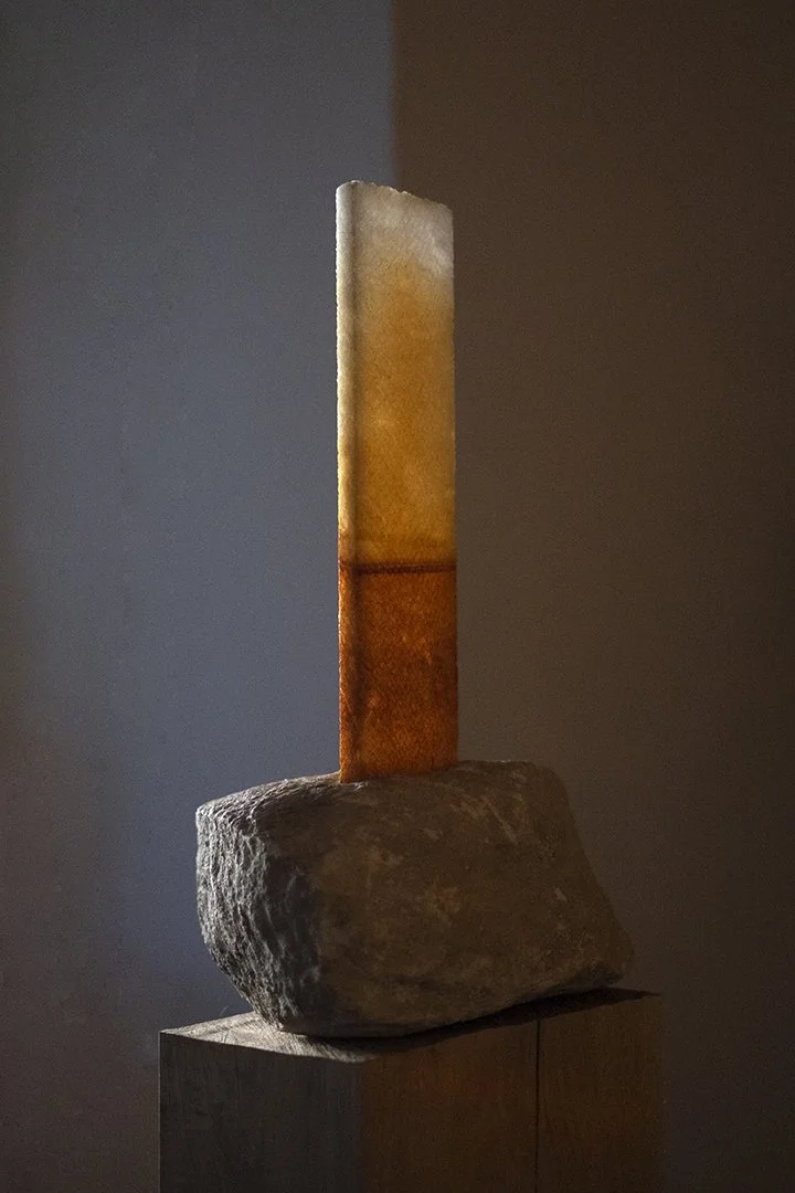 POLIR SA PIERRE ou AVEC LE TEMPS, Sculpture