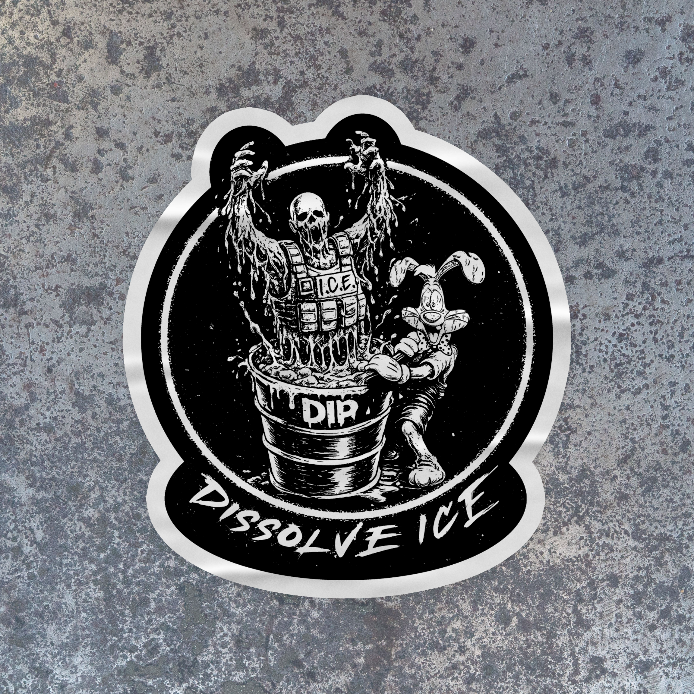 Dissolve ICE Sticker