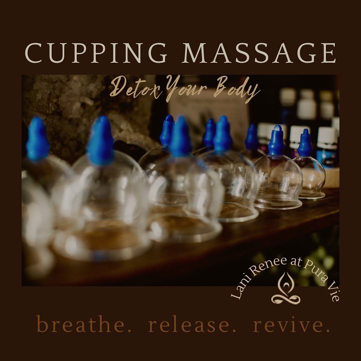 In a Cupping Massage, Lani Renee uses glass cups, which have a suction quality,  to draw stuck energy deep in the body/muscles to the surface, and myofascial decompression to detoxify and to promote healing. You&rsquo;ll also experience massage thera
