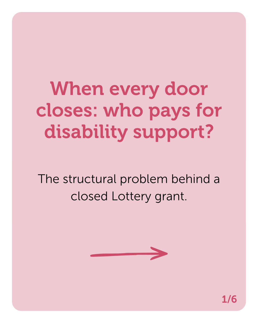 When every door closes: who pays for disability support?