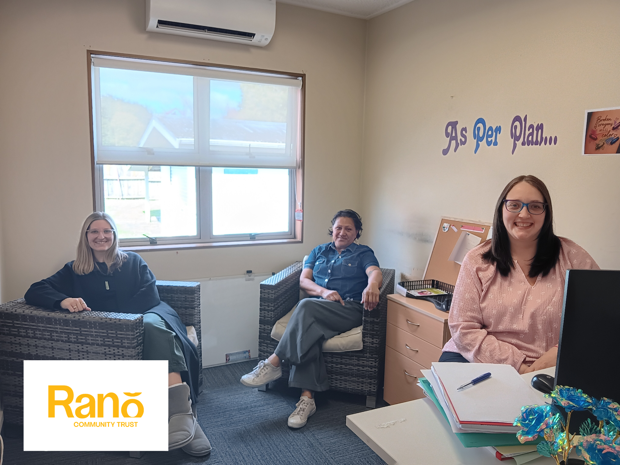 Rano Community Trust grant brings warmth to our Northland office