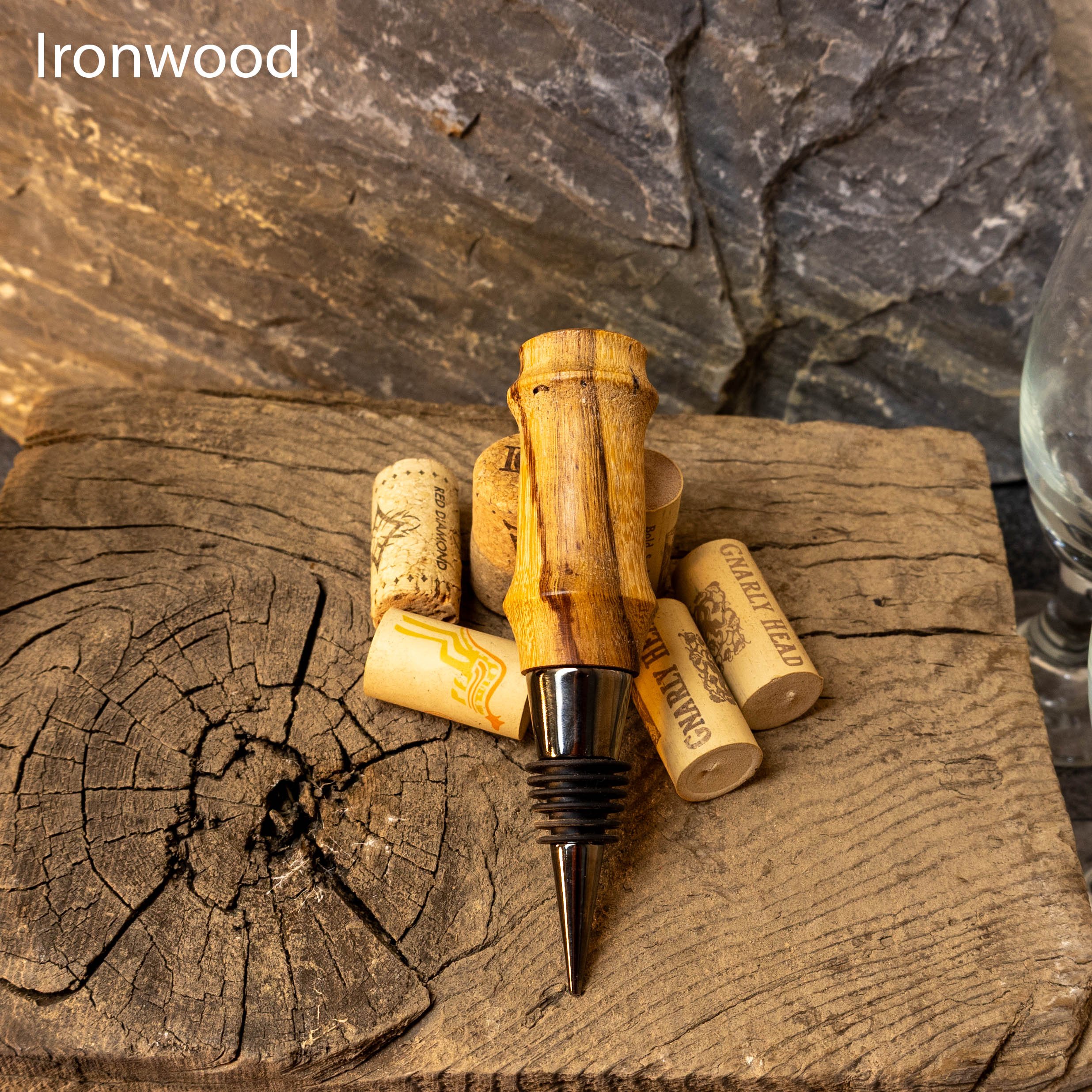 Hardwood Wine Bottle Stoppers