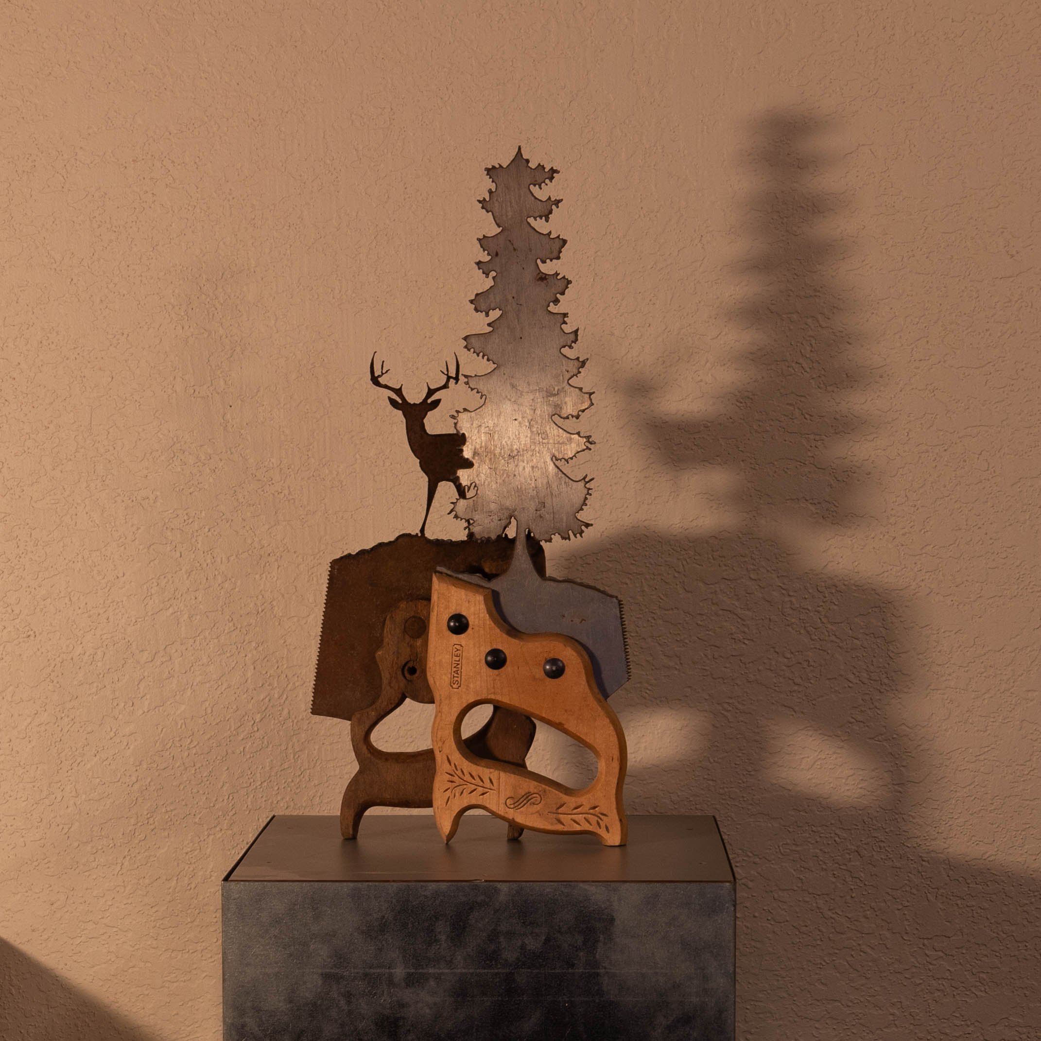 Deer & Tree Saw Art