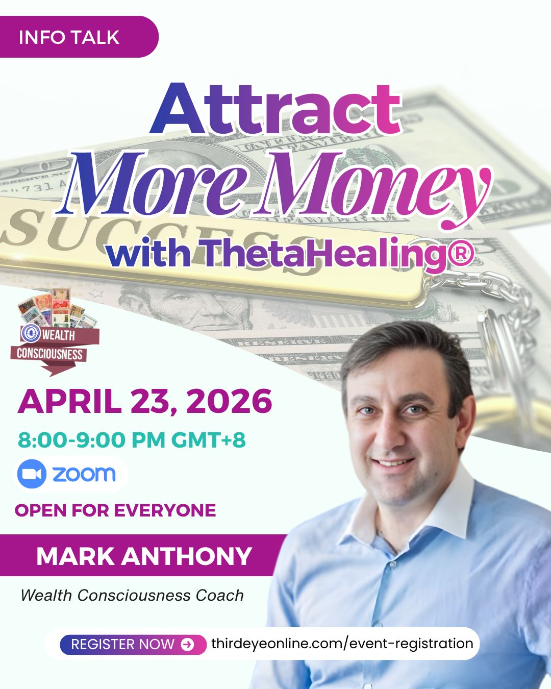 FREE Info Session: Attract More Money with ThetaHealing® with Mark Anthony