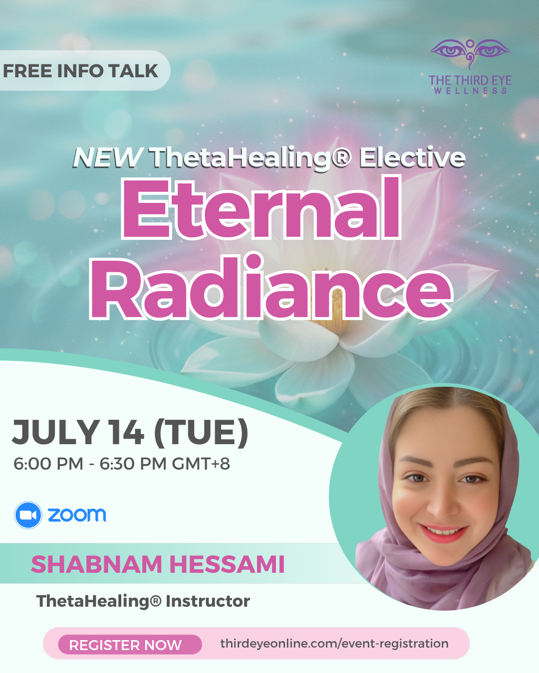 Free Introduction to&nbsp; Eternal&nbsp;Radiance with Shabnam Hessami&nbsp;