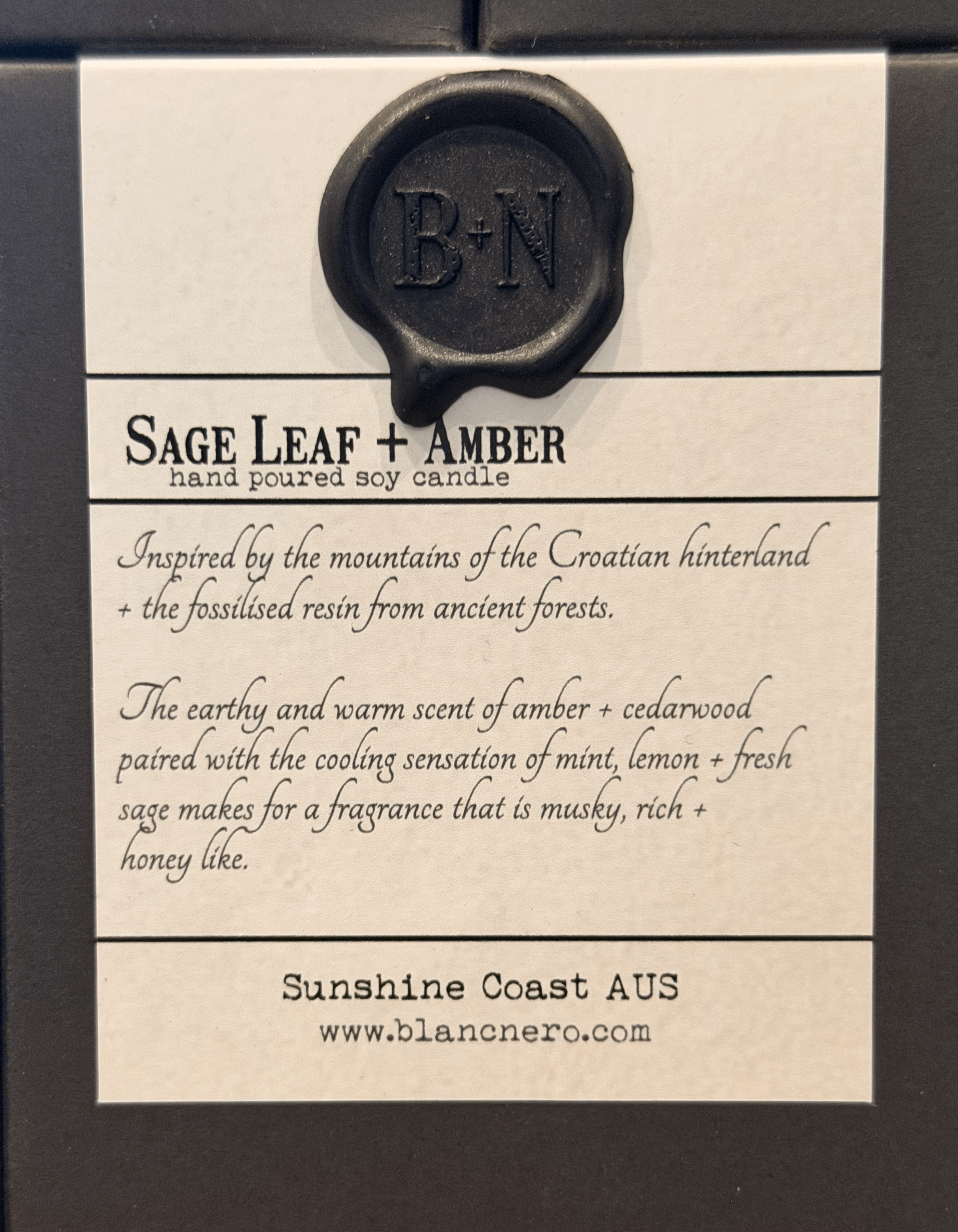 BLANC + NERO Sage Leaf + Amber