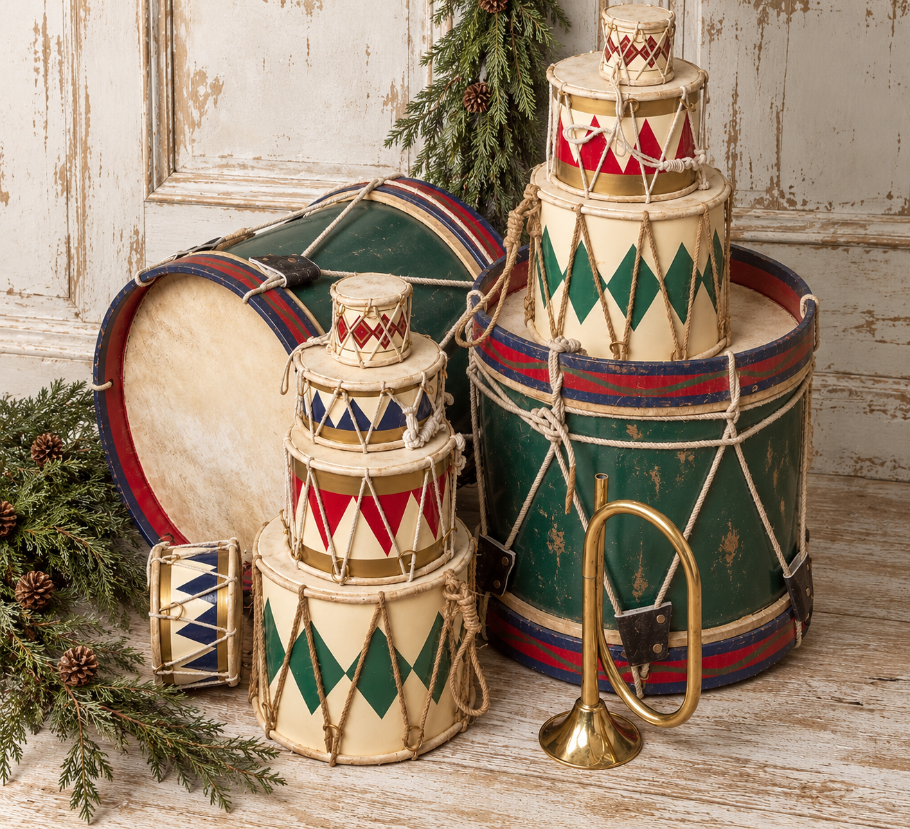 Rawhide Diamond Drum [Navy Blue]