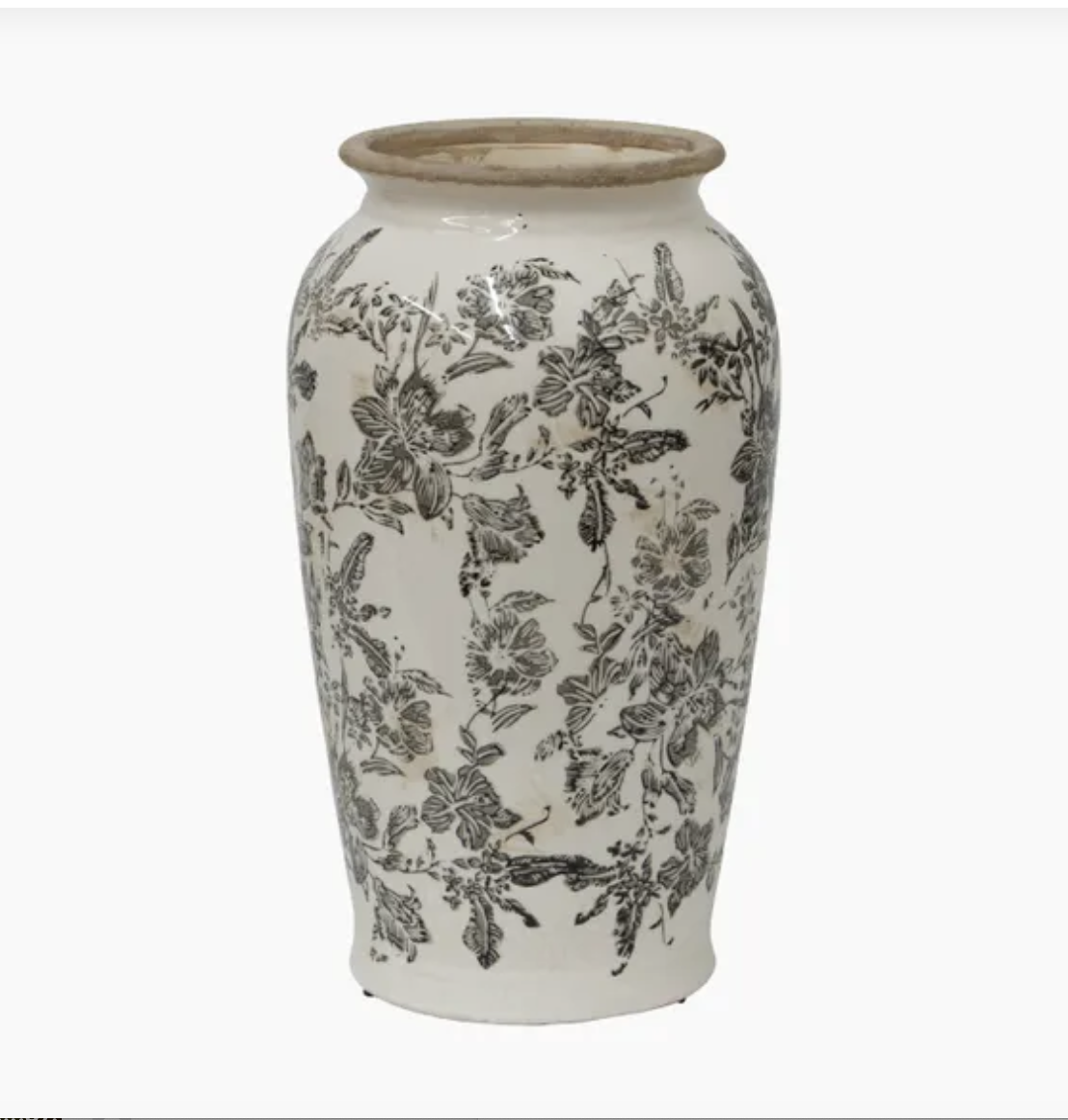 Black Floral Vase - Small