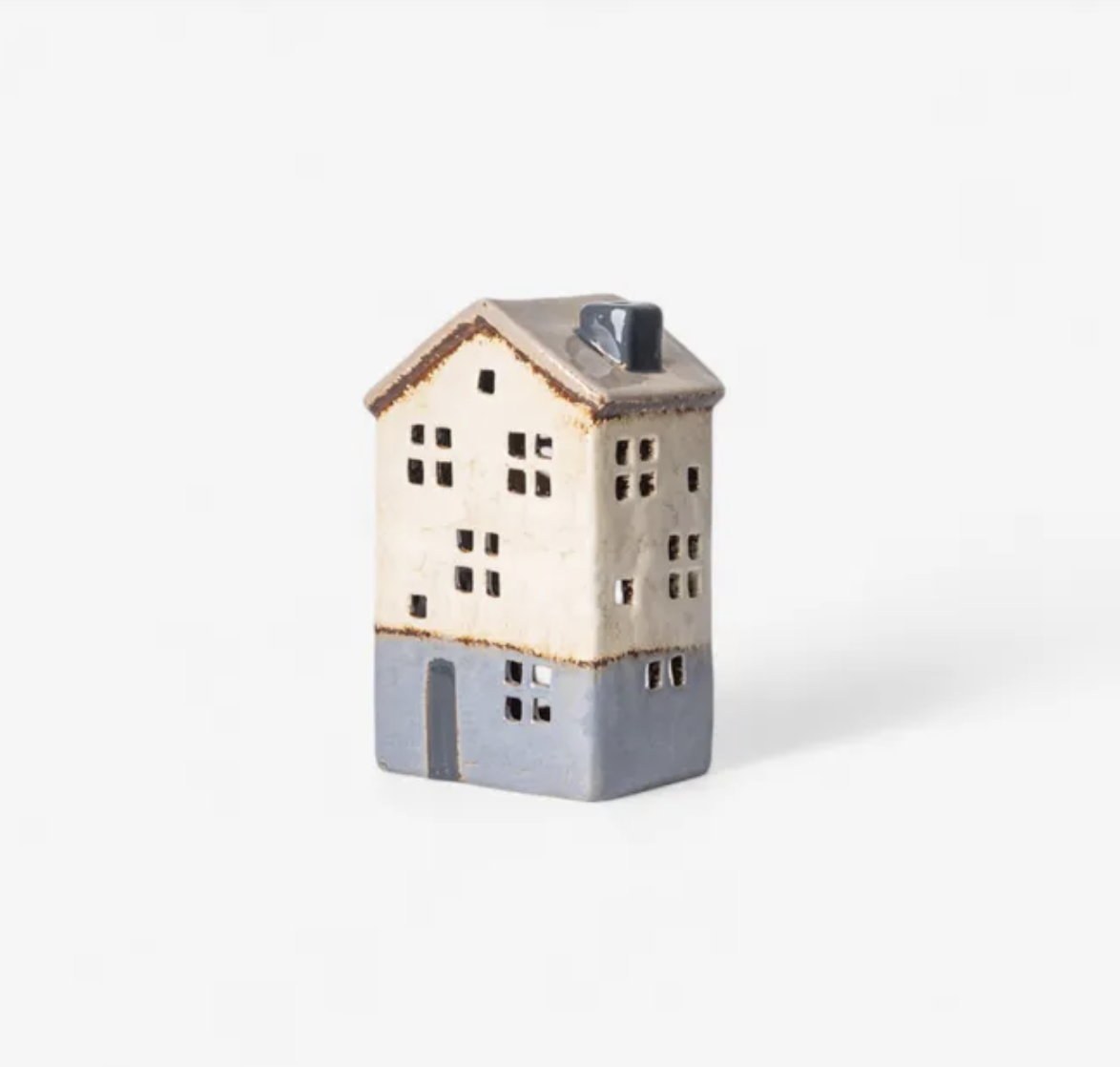 Saint Malo Tea Light House Stone Roof