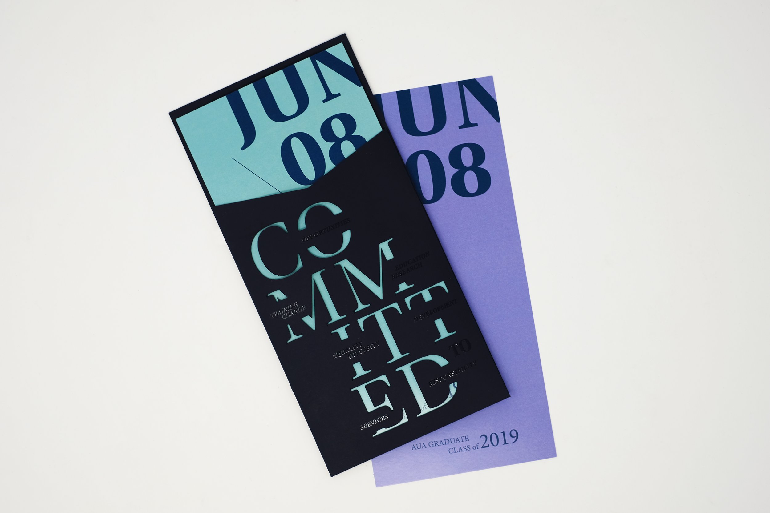 AUA Commencement 2019 booklet mockup1