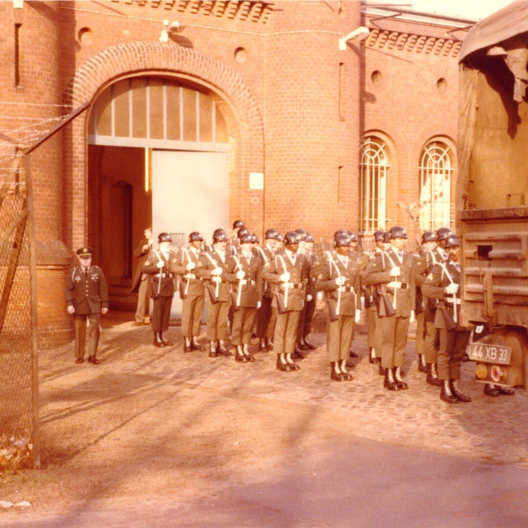 My platoon turning over guard duties to the Soviets guarding Nazi Deputy Fuhrer Rudolf Hess.