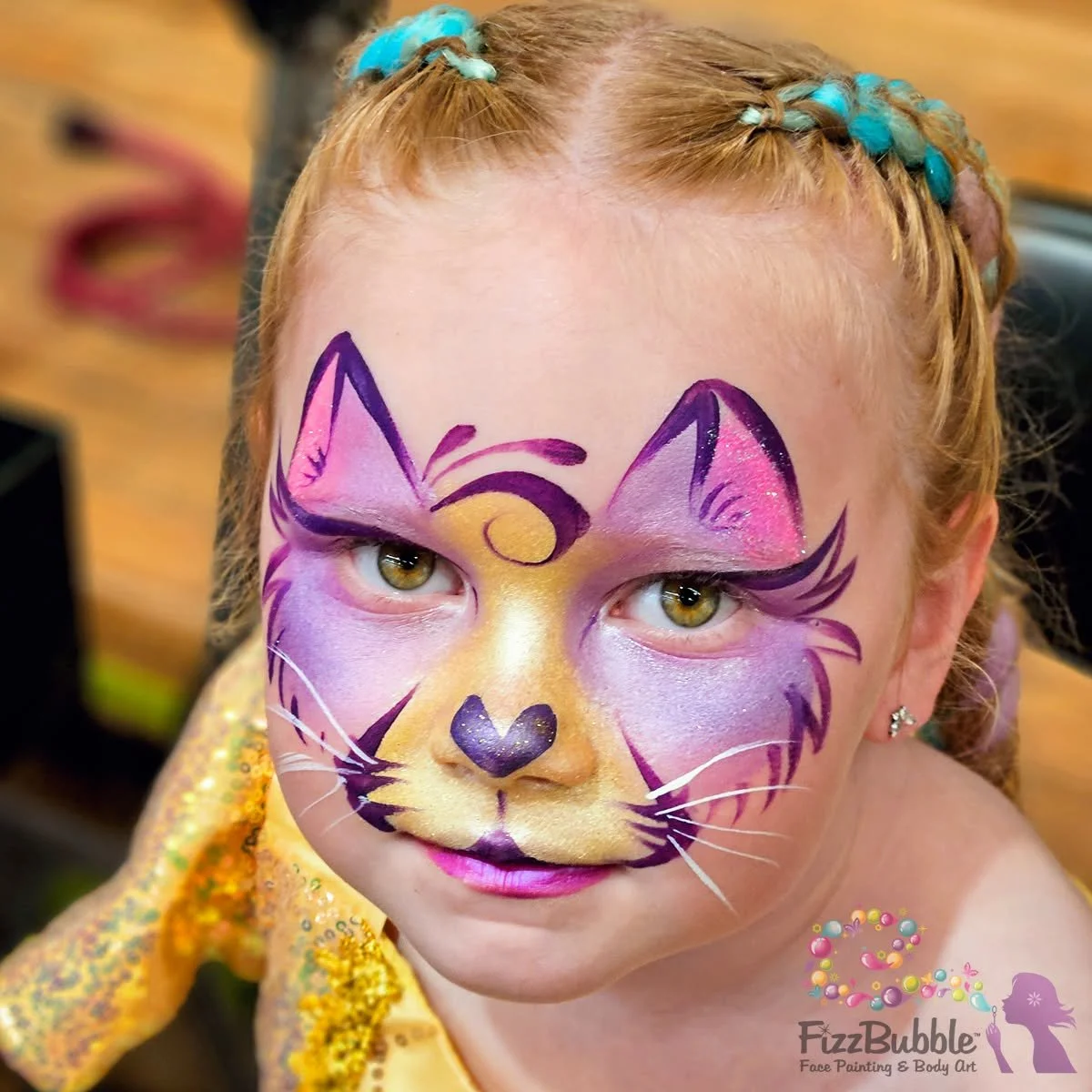 A purple and yellow Kitty Cat from yesterday's party.

#fizzbubble #facepainting #facepainter #facepaint #catfacepaint  #birthdaypartyfacepainting #adelaideparties #adelaideevents #adelaidefamilies #adelaidefacepainter #adelaide #southaustralia