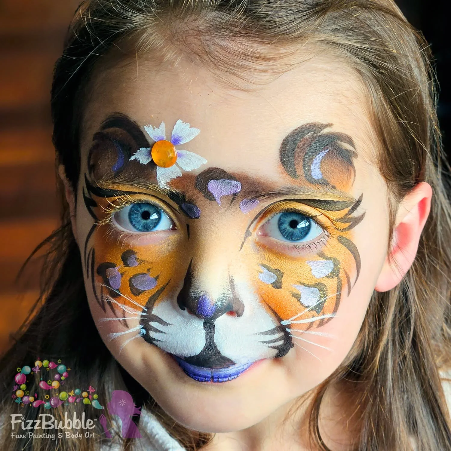 A sweet little leopard with a hint of purple to match her top from one of todays birthday parties.  How about those big baby blues!!

#fizzbubble #facepainting #facepainter #adelaidefacepainter #adelaidefamilies