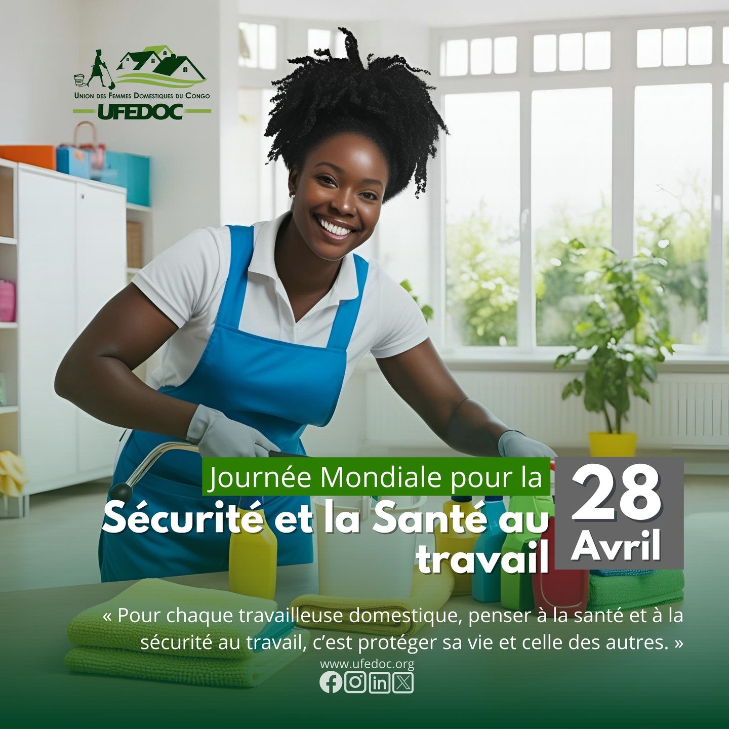 🌍 28 avril | Journée mondiale de la santé et de la sécurité au travail
Aujourd'hui, nous pensons à toutes celles et ceux qui travaillent dans nos foyers, souvent invisibles, trop souvent oubliés.
✋ Un trava