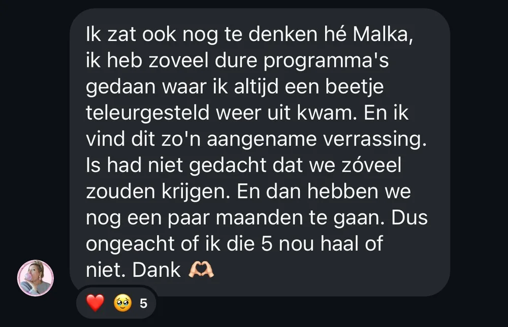 Ik heb zoveel dure programma's gedaan waar ik altijd een beetje teleurgesteld uit kwam. Dit is zo'n aangename verrassing.