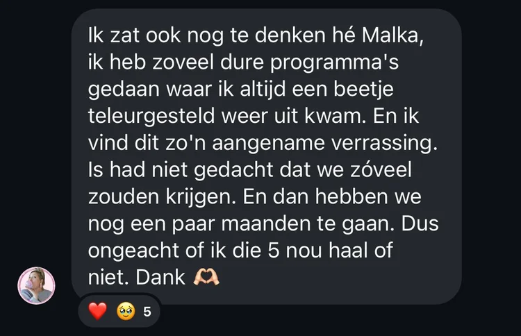 Ik heb zoveel dure programma's gedaan waar ik altijd een beetje teleurgesteld uit kwam. Dit is zo'n aangename verrassing.