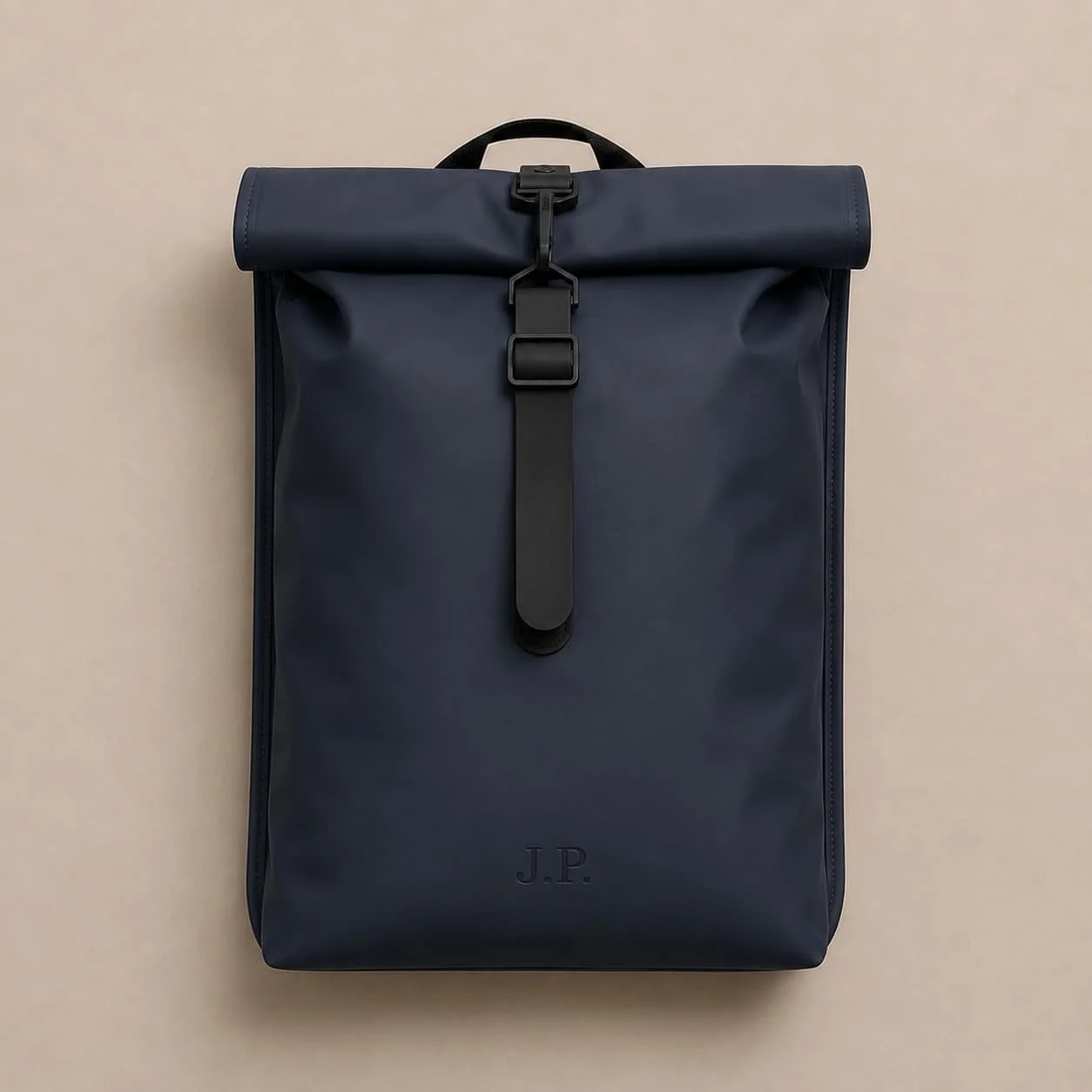 mochila azul rollup navidad