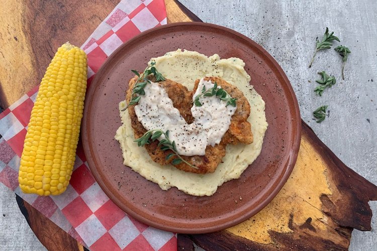 Fried Chicken with Gravy