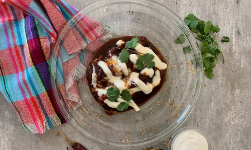 Chicken Enchiladas with Guajillo Spiced Red Sauce