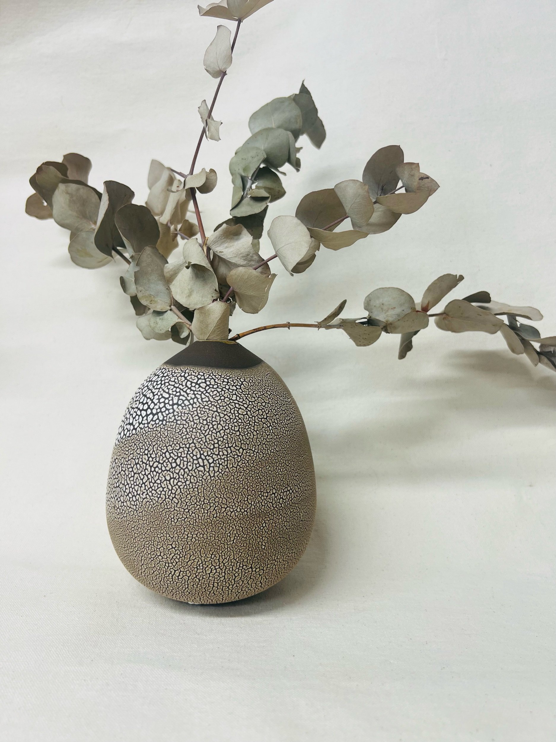 Handmade gift ideas for your home, made in Glasgow, Scotland. Unique handmade ceramic vase.