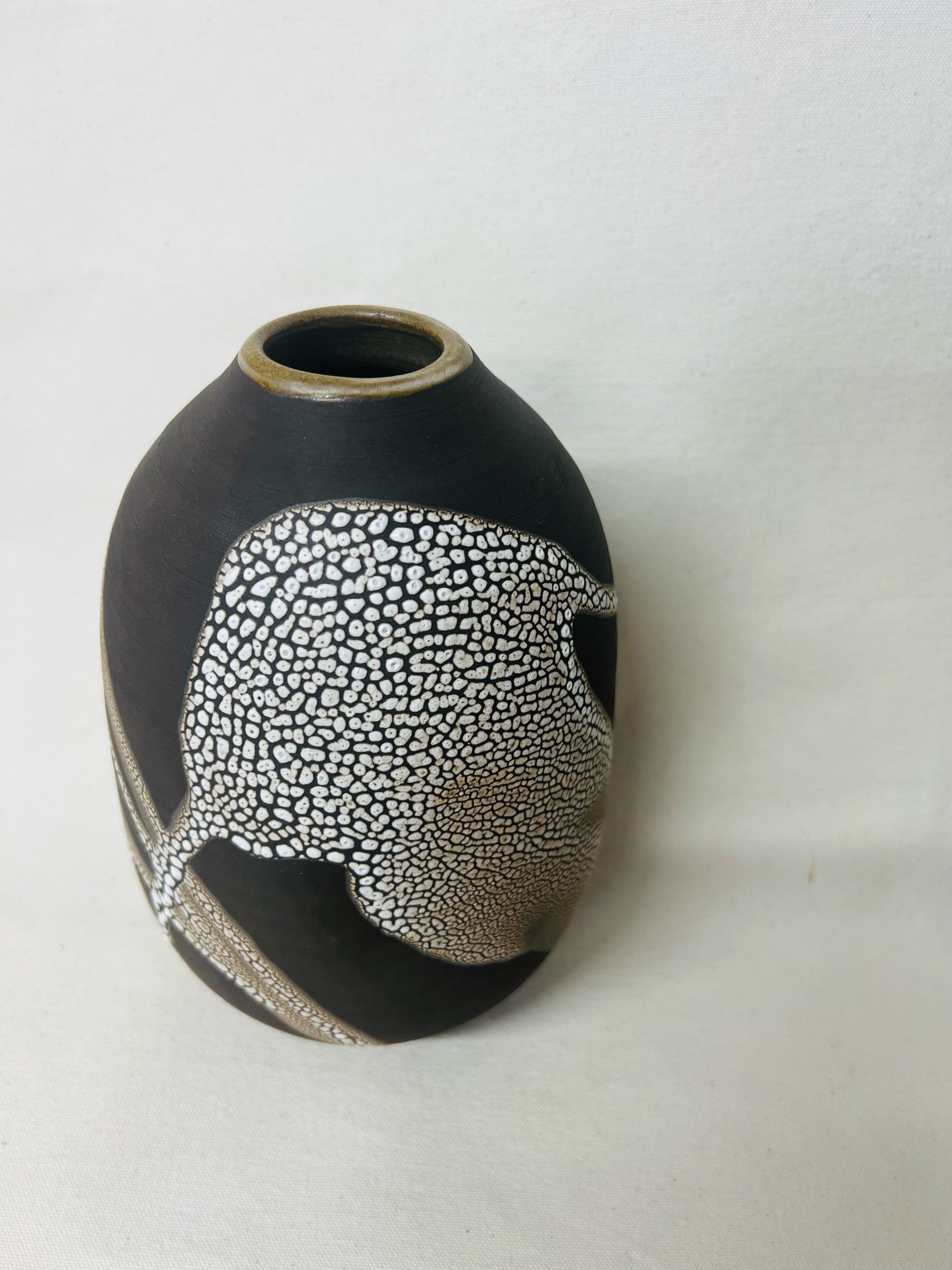 Handmade stoneware vase. Pottery inspired by nature. Statement decor. Modern rustic ceramics. Made in Scotland, UK. Handcrafted artisan Pottery.