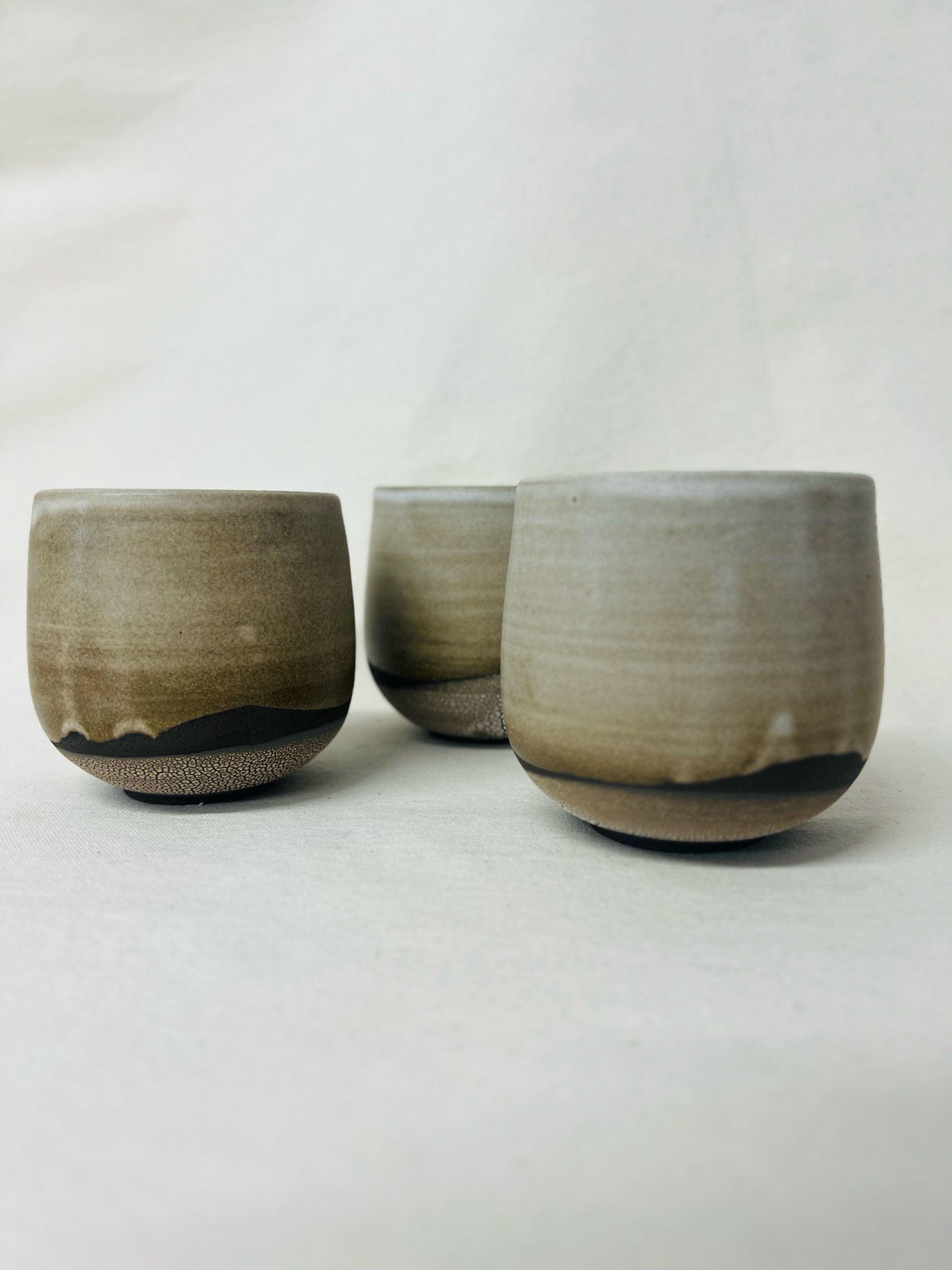 Handmade cup made in Scotland. Handmade stoneware tumbler. Handmade ceramic mug, made in Scotland.