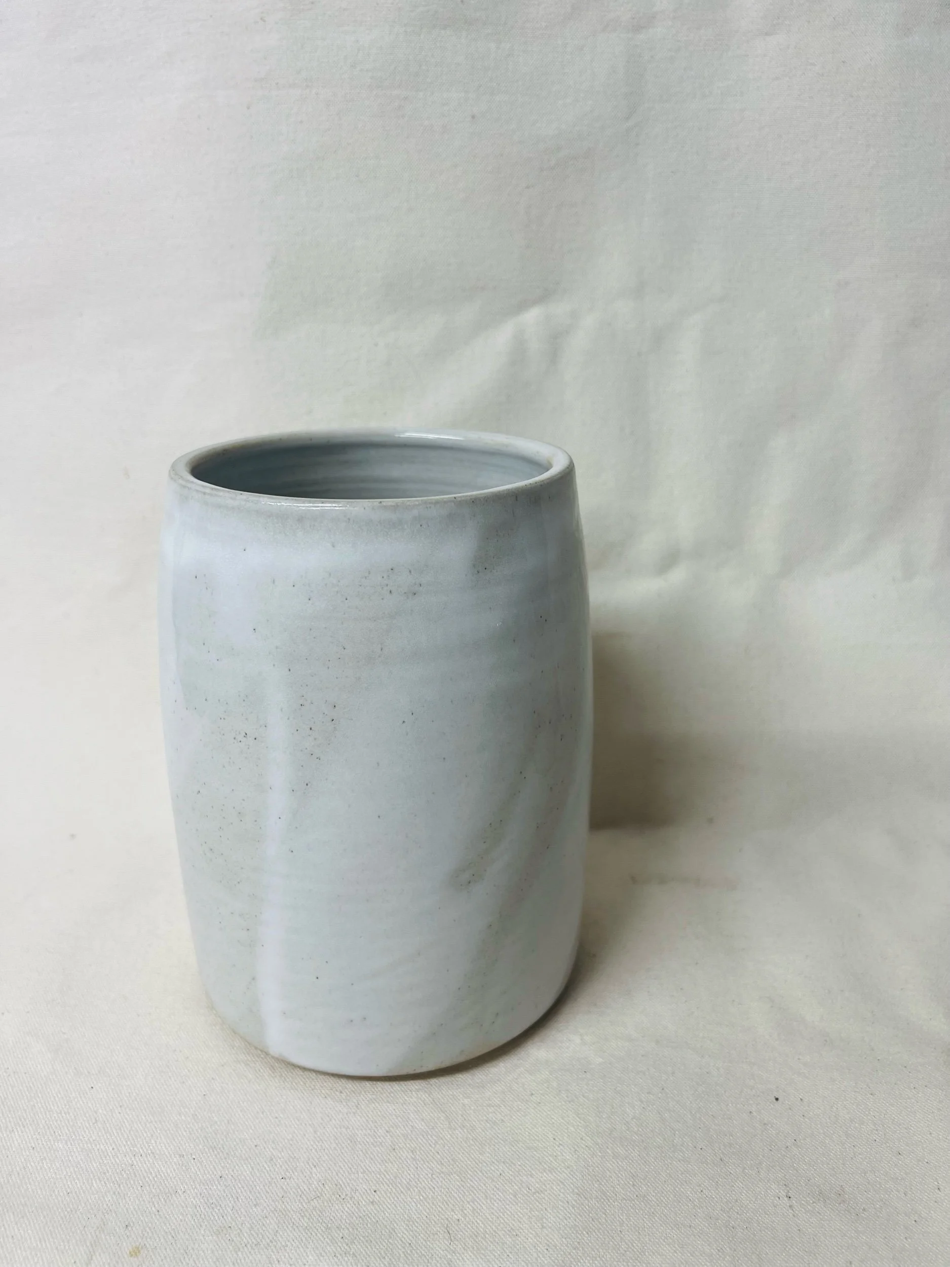 Handmade utensil holder, made in Scotland. Handmade kitchen storage. Modern rustic kitchen decor. Handmade pottery, Scotland.