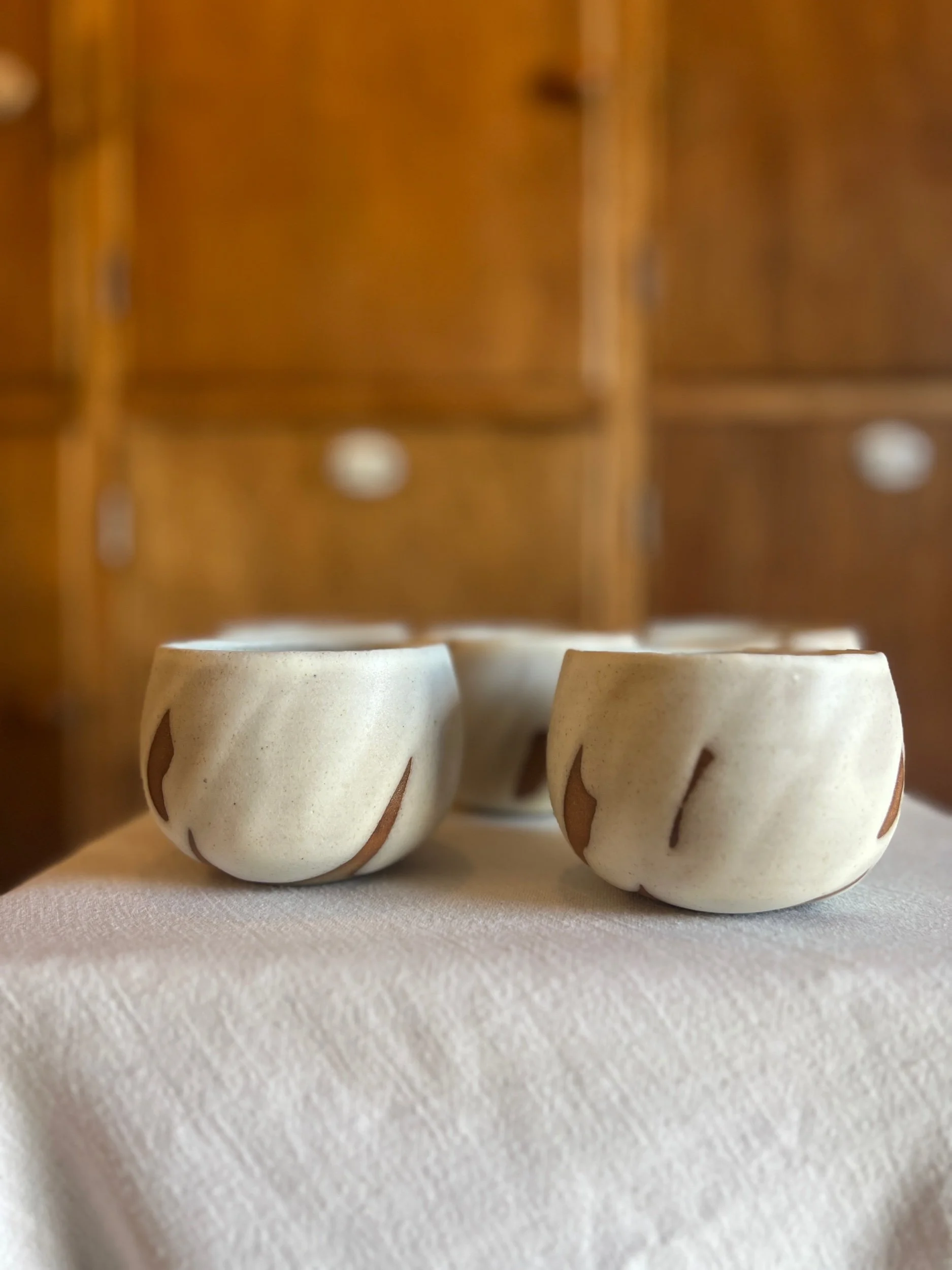 handmade stoneware tumbler made in Scotland. Matte glaze and perfect for coffee lovers. Made in the Cairngorms, Scotland.