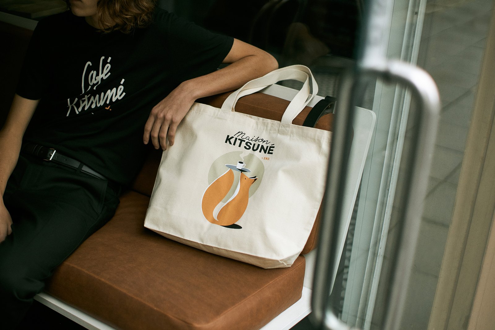 END. x Maison Kitsuné Café Club Tote Bag