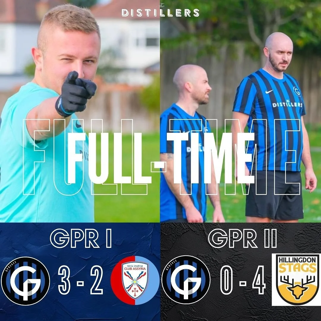 GPR I grind out a superb win against top of the table Club Assyria Reserves. A customary goal from Marcus and that man Jeff coming up clutch again 🔵⚫️

Despite playing the better football for the majority of the game, GPR II came out with a loss. Re