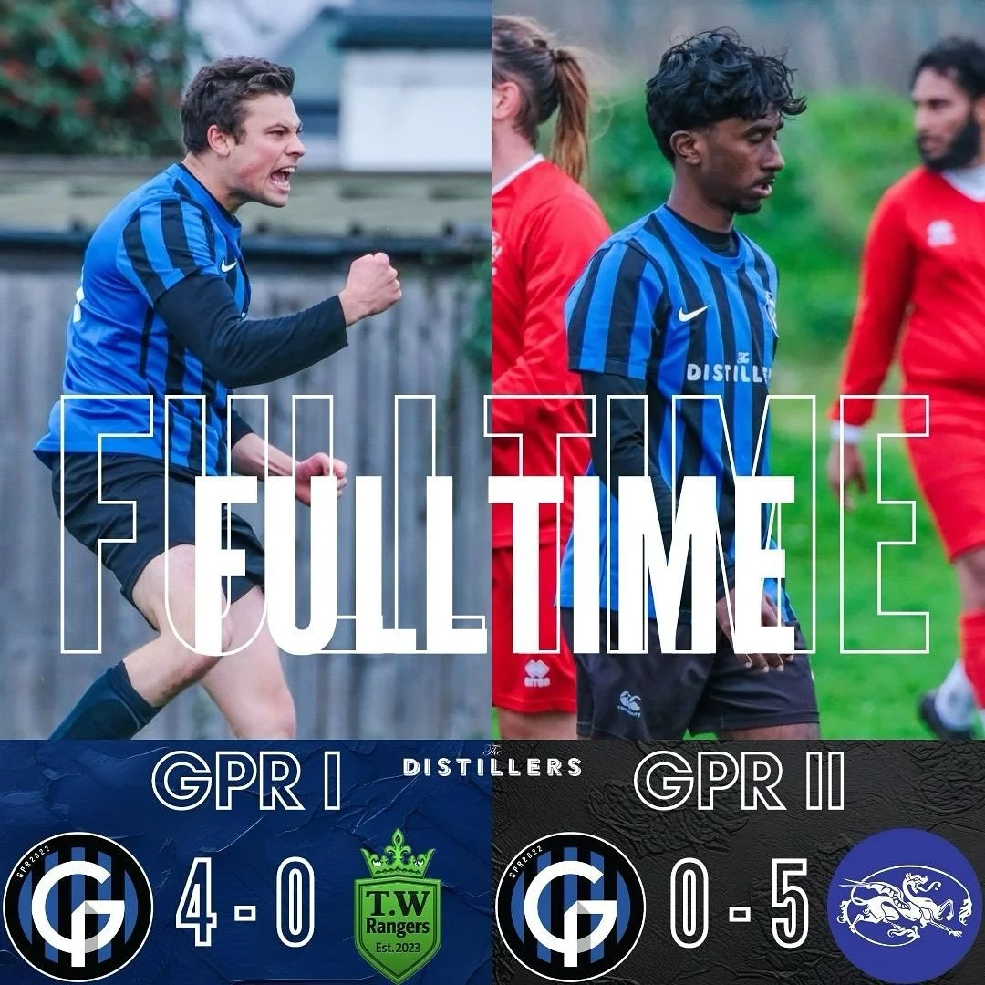 Unfinished Business: Finished. ✅ 

GPR I demolished TW Rangers 4-0, despite having a depleted &amp; half fit squad, and our culture &amp; class delivered a knockout blow to leave them on the canvas. 🥊 

GPR II lost out to a well drilled Kensington D