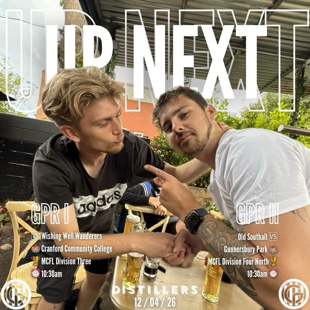 This Sunday 🔜

GPR I travel to Cranford to face Wishing Well Wanderers. GPR II host Old Southall at Gunnersbury Park.

#UTFS 🥗