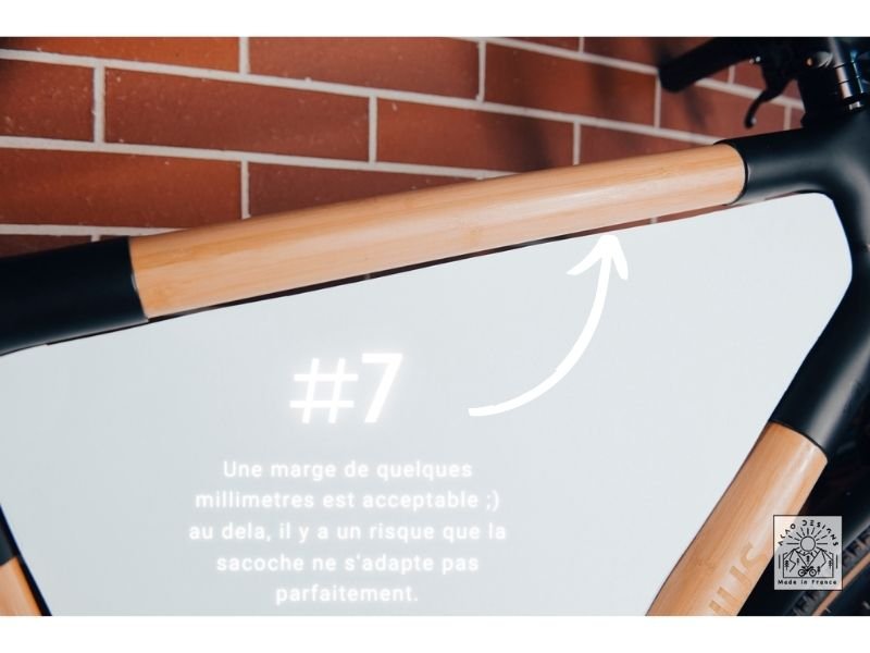 #7 - Une marge de QUELQUES millimètres est acceptable ;) au delà, il y a un risque que la sacoche ne s'adapte pas parfaitement.