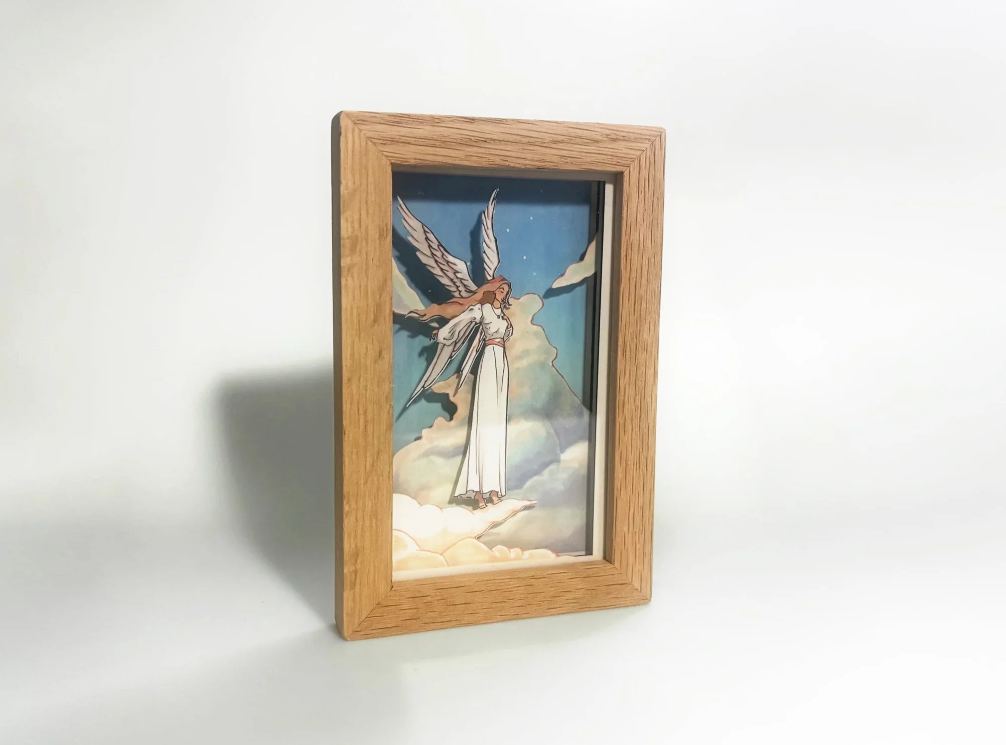 The Witness - Oak-framed 3-layered shadowbox