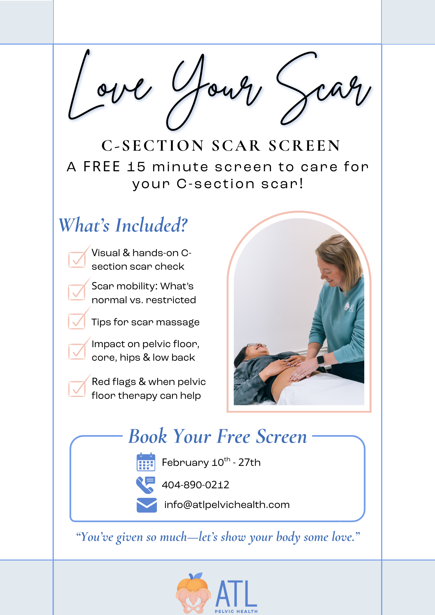 Love Your Scar C-Section Screen 