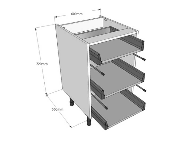 Soft Close Pan Drawer Set