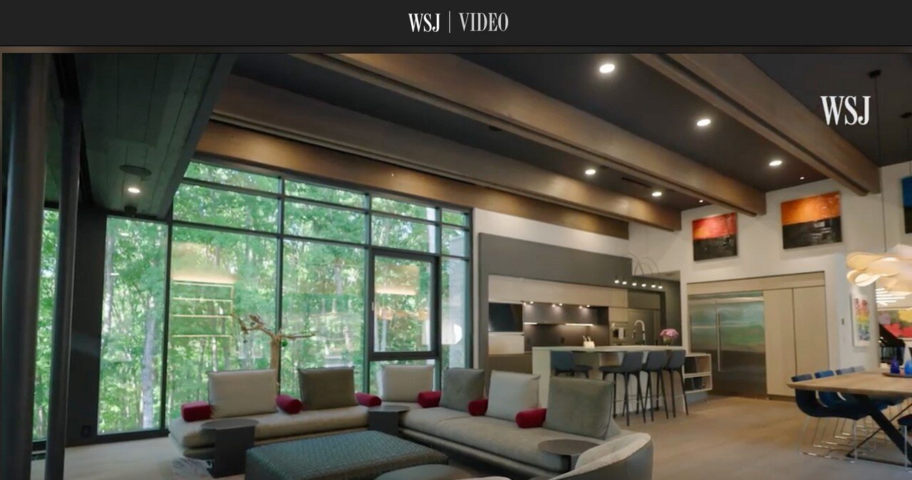 There's nothing like waking up to see your products on the front page in the newspaper! ⁠
⁠
The Wall Street Journal recently published an in-depth feature of a beautiful modern home in its Mansion section. In addition to the incredible design by arch