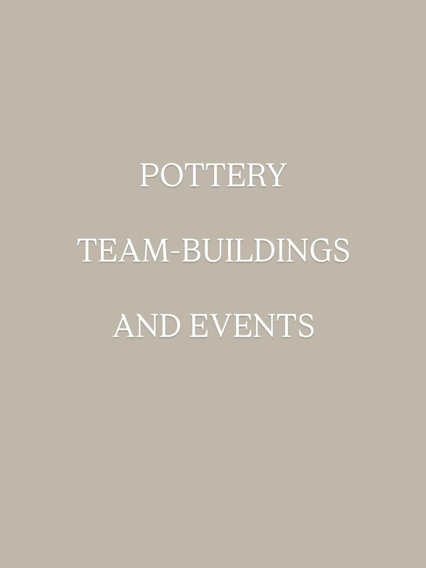 At Clay Social, we turn team buildings into something hands-on, creative, and unforgettable 🤲🏼🤲🏿🏺

&ldquo;Valeria, thank you for everything!
The team absolutely loved you and
the whole experience. We&rsquo;re already 
looking forward to organisi
