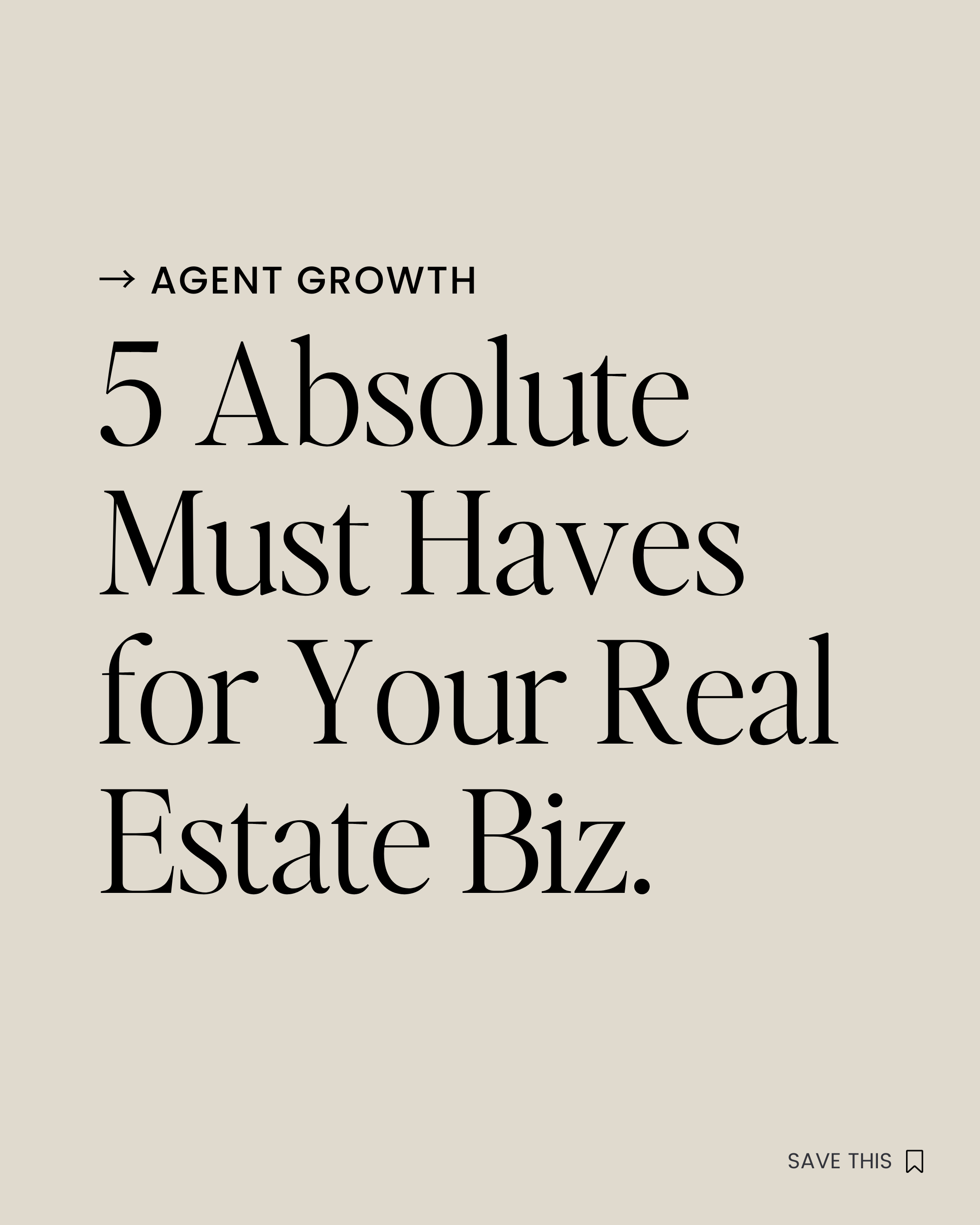 5 Must Haves for Every Successful Female Real Estate Agent.