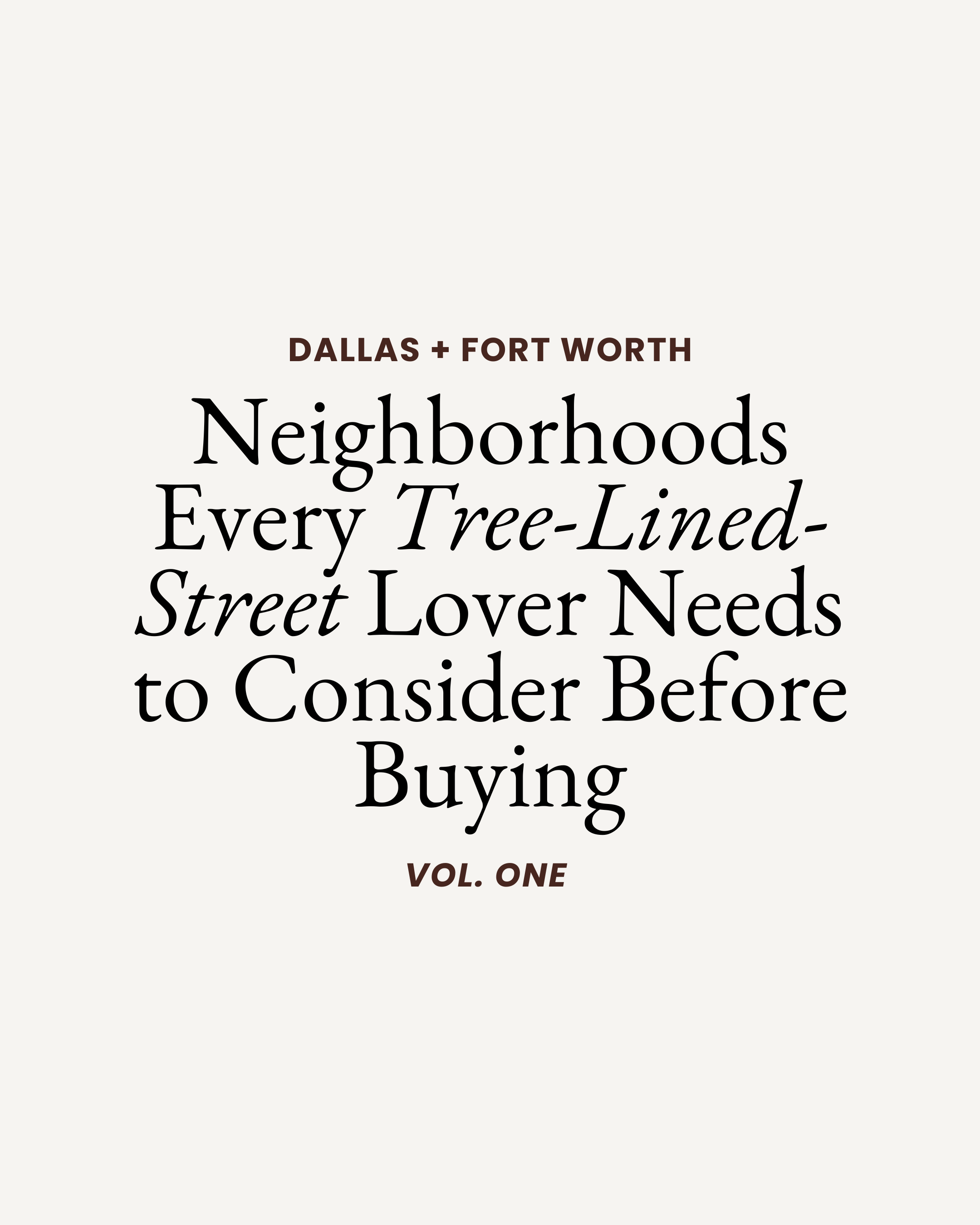 Neighborhoods Every Tree-Lover Needs to Consider Before Buying in DFW